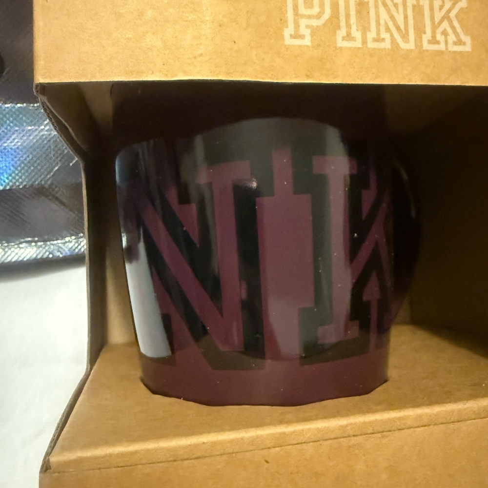 PINK Victoria's Secret Mug - Black and Purple